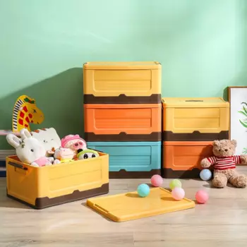 1 шт., складной пластиковый контейнер для хранения с крышками