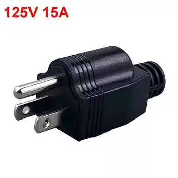1 шт., США, американский 3-контактный 15A, 125 В переменного тока, электрическая вилка, адаптер, провод, перемонтируемый удлинитель, разъем