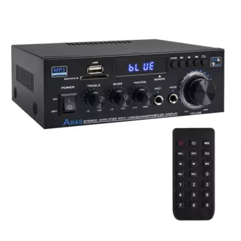 1 шт. стерео аудио усилитель приемник Bluetooth 5,0 звуковой динамик усилитель FM радио вилка стандарта Великобритании
