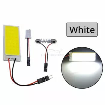 1 шт. супер яркий автомобильный светодиодный светильник T10 C5W COB 36SMD, лампа для чтения багажника, номерного знака, лампа автоматического купола, внутреннее освещение, белый, красный