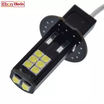1 шт., светодиодная лампа H3 3030 14SMD, белая 6000K для автомобиля
