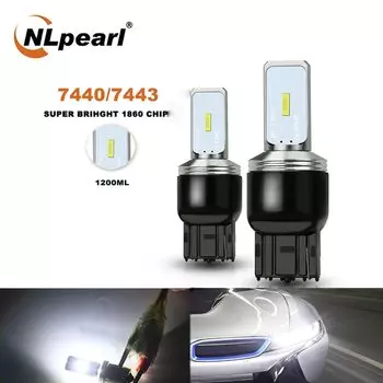 1 шт., светодиодная лампа T20 7443 W21W Wy21W CSP 1860SMD T25 7440 P27W 3156 P27 7W