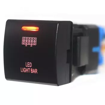 1 шт. светодиодные автомобильные фары, кнопка включения-выключения, радарный датчик, переключатель, аксессуар для Toyota Camry 2018 Rav4 2020 Prado 150