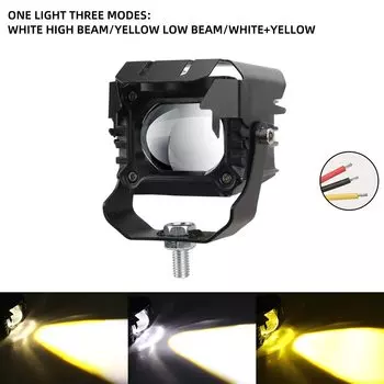 1 Шт. Светодиодные Фары Для Мотоциклов, Чип CSP, Погружные Линзы, Противотуманные Рабочие Фары Для Внедорожников, Внедорожников