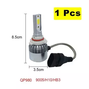 1 шт. светодиодные лампы для фар H1 H3 H4 H7 9004/HB1 9005/HB3 36 Вт 3800LM автомобильные аксессуары 6000K авто светодиодные противотуманные фары