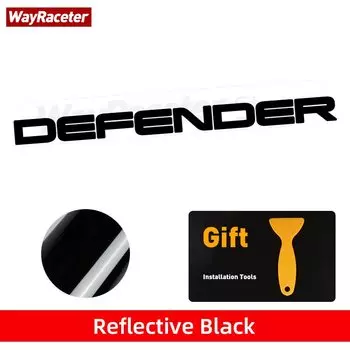 1 шт. светоотражающая виниловая наклейка на крышку двигателя, боковая наклейка на капот для Land Rover Defender L663 90 110 130 2022, аксессуары