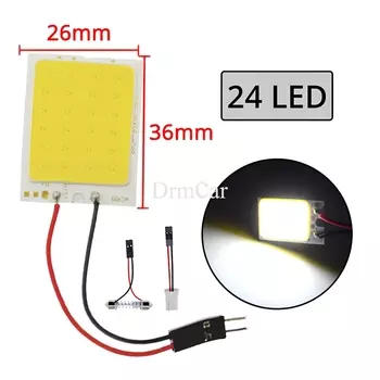 1 шт. T10 C5W COB 16/24/36/48SMD белая автомобильная купольная лампа для чтения светодиодная внутренняя панель гирлянда парковочный номерной знак дверной светильник 12 В