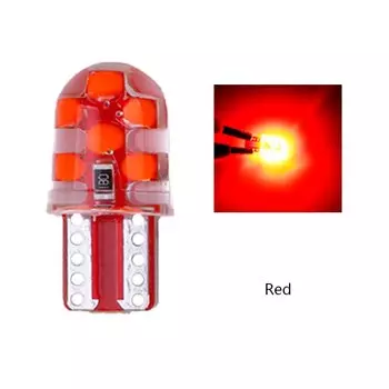 1 шт. T10 светодиодный w5w cob силиконовые лампы 194 168 W5W светильник лампа белый синий красный зеленый номерной знак лампа Ширина s 12 светодиодный 12 В