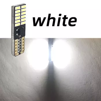 1 шт. T10 W5W 168 192 Светодиодный задний фонарь 4014 24 SMD 12 В для автолампы CANBUS NO Error Автомобильный габаритный парковочный фонарь белый