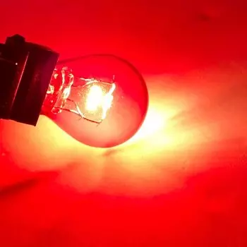 1 шт. T25 3157 3156 P27/7 Вт Галогенная лампа Белый Красный Желтый указатель поворота Стоп-сигналы Лампа заднего хода DRL Автомобильная задняя лампа DC12V