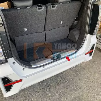 1 шт., украшение для автомобиля для Daihatsu Танто под заказ La650/660s, нержавеющая сталь, защита для заднего стекла автомобиля, наклейки для стайлинга