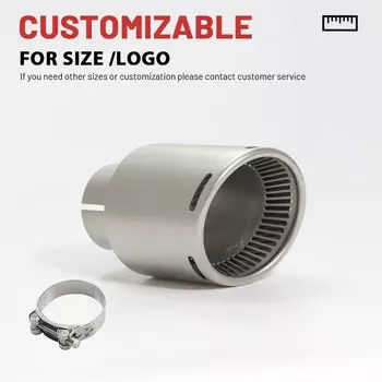 1 шт., улучшенный матовый глушитель из нержавеющей стали 304