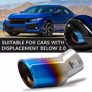 1 шт., универсальная хромированная выхлопная насадка 63 мм