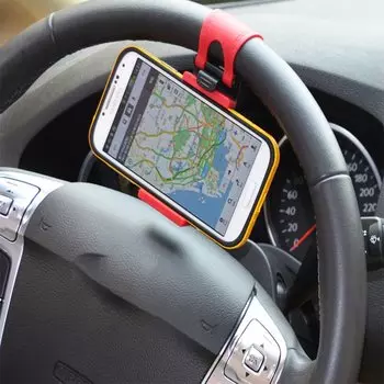 1 шт., универсальный автомобильный держатель для телефона на руль, 5,5 дюйма