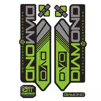 1 шт., велосипедные наклейки DVO-Diamond-MTB, наклейка на вилку велосипеда, передняя вилка, ПВХ наклейка 19 см * 12 см, KR