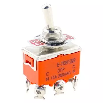 1 шт., водонепроницаемый 6-контактный переключатель, 15 А/250 В