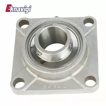 1 шт., вставка из нержавеющей стали 304, подшипник с квадратным основанием, SUCF201, SUCF202, SUCF203, SUCF204, SUCF205, SUCF206