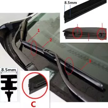 1 шт. вставка щетки стеклоочистителя автомобиля резиновая полоса (наполнитель) для MAZDA 3 6 2 5 8 CX5 CX3 CX7 CX-3 CX-7 CX-5 MX-5 аксессуары