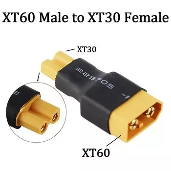 1 шт. XT60 к XT30, адаптер разъема «папа/гнездо», 10 см, 16AWG, силиконовый провод, кабель для RC FPV Quadcopter CineLog35, детали дрона