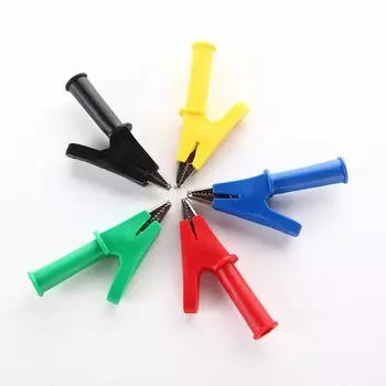 1 шт. YT147, большой ток, 30 А, 5 цветов, чистая медь, с корпусом, тестовый зажим типа «крокодил» с гнездом типа «банан» 4 мм