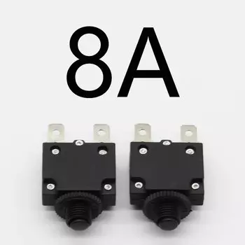 1 шт., защитный выключатель цепи, 3 А, 4 а, 5 А, 6 А, 7 А, 5 А, 8 А, 10 А, 15 А, 18 А, 20 А, 25 А, 30 А