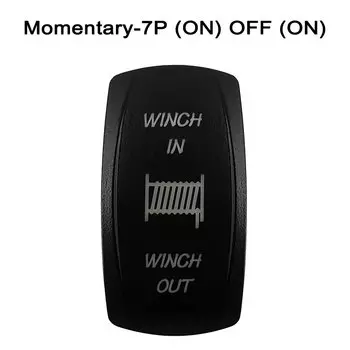 1 шт. зеленая подсветка с лазерной гравировкой 12 В/24 В кулисный тумблер для автомобиля, лодки, грузовика, морской яхты, прицепа, трактора Jeep YJ JK Vans SXS