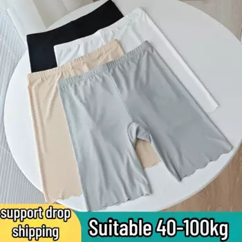 1 шт., женские бесшовные трусы-боксеры из вискозы