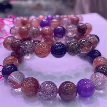 1 шт., женский браслет из кварца с кристаллами, 10 мм