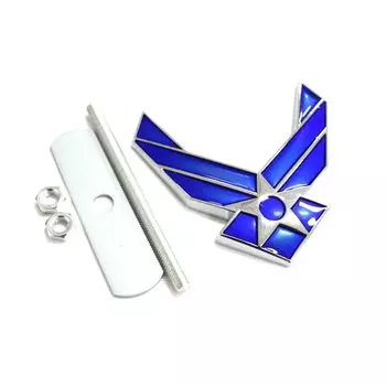 1 шт., значок передней решетки автомобиля America Air Force, металлическая эмблема, подходит для универсальных автомобильных украшений для головы, аксессуары