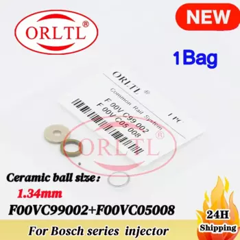 1 сумка, комплекты для ремонта дизельного топлива Euro 5, F00RJ02177 F00VC05001 F00VC05008 (сталь 1,34 мм), комплект для капитального ремонта форсунок для BOSCH