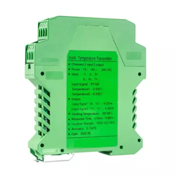 1 в 2 выхода PT100 0-100 0-200 на 4-20 мА 0-10 В 0-5 В преобразователь температурного сигнала PT100 передатчик сигнала DIN PT100 повторитель