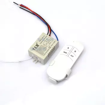 Цифровой ИК-пульт дистанционного управления, 1 канал, 110 В переменного тока, 220 В переменного тока, 12 В, односторонний умный настенный выключатель