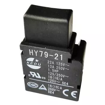 1KEDU HY79-21 125 HP 250/V 22A/12A кнопочный переключатель для электрического молотка, шлифовальной машины, для резака камня, косилки, кнопочный переключатель