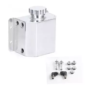 1л алюминиевый масляный уловитель резервуар с сливной пробкой сапун масляный бак топливный бак универсальный стиль