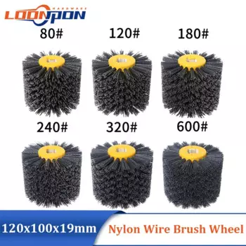 Loonpon Полировочное колесо из нейлона для дерева 120 мм