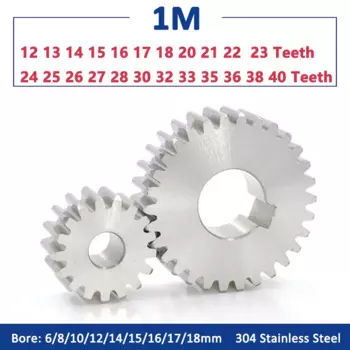 Шестерня GooBetter из нержавеющей стали 1 модуль 12-40 зубов