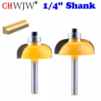 1 шт. 1/4 "хвостовик бит бухты с подшипник, деревообрабатывающий инструмент 2 флейты обрезки фрезы для древесины фрезы