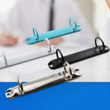 Золотой металлический двухкольцевый файловый зажим devoservice BC772784@#9518