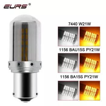 Светодиодсветодиодный лампы Canbus 1 шт., 1156 Ba15s T20 LED P21W W21W PY21W, без гипер-вспышки, автомобильные поворотники, парковочные огни 3014 144smd