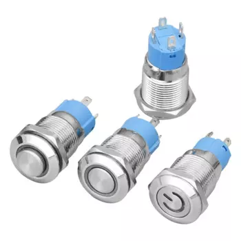 Металлический кнопочный переключатель ZHRIVOER 12 мм