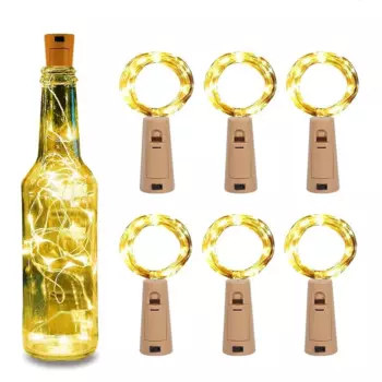 ECCJ Сказочные гирлянды из пробок 2 метра 20 светодиодов