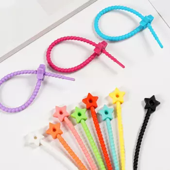 Силиконовые многоразовые кабельные стяжки KAIGOTOQIGO