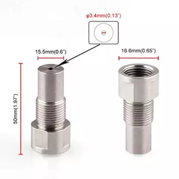 1 шт., защитный разъем из нержавеющей стали, 50 мм