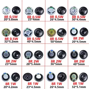 Мини-динамик 8 Ом 0.5Вт/1Вт/2Вт