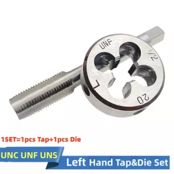 1 компл. Левый Американский винт ручной кран и набор штампов тонкая резьба штампы Краны подходит UNF UNS UNC 1/4 5/16 3/8 7/16 1/2 3/4 1 ''-8 12