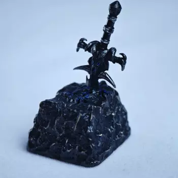 1U металлические клавиши на клавиатуру 3D Frostmourne Arthas королевский меч Brass Keyacp Cherry Profile перекрестный переключатель механическая клавиатура с подсветкой