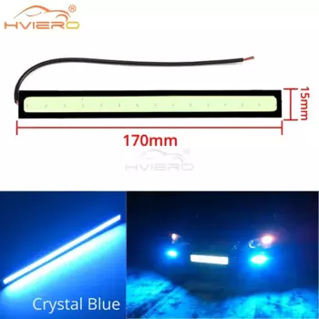 1x17 см дневные ходовые огни Автомобильные COB Противотуманные фары для багажника дневные ходовые огни автомобильный водонепроницаемый сигнал поворота светодиодная подсветка номерного знака SOBYTIE При использовании от