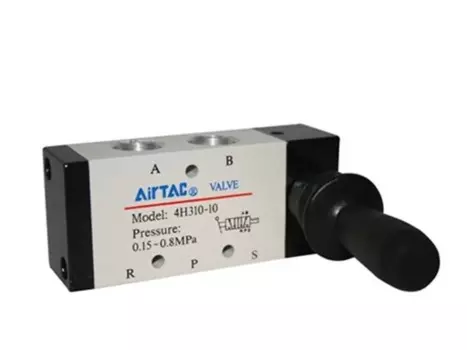 1x 5-позиционный 2-позиционный пневматический клапан с ручным управлением BSPT 3/8 дюйма 4H310-10
