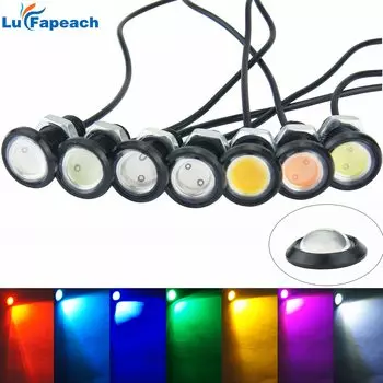 1X автомобильные ультратонкие 23 мм Светодиодные лампы DRL «Орлиный глаз», водонепроницаемый комплект для дневных ходовых огней, автомобильный двигатель, внутреннее и внешнее освещение «сделай сам»