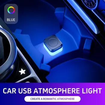 1x автомобильный USB светодиодный светильник, лампа настроения, Plug Play, универсальный светодиодный интерьерный атмосферный светильник, лампа для автоматического чтения, украшения, декоративная полоса
